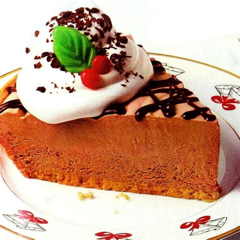 German sweet chocolate cheesecake pie retro recipe (1994) - Click Americana