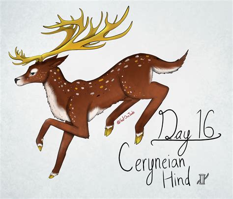 Day 16 - Ceryneian Hind by ThatOneJade13 on DeviantArt