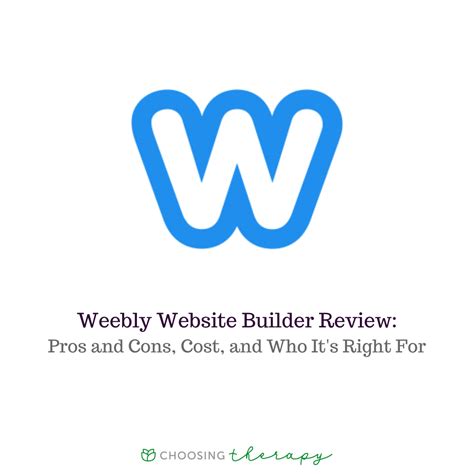 Weebly Website Builder Review 2024 Features Pros And Cons Cost And Is It Right For Therapists