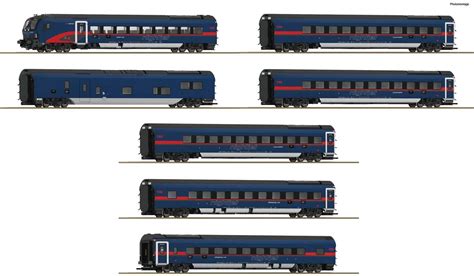 Meises Modelbahncenter Roco 5500004 7er Set Nightjet ÖBB DC