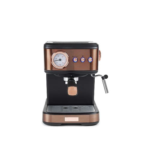 Haden Black And Copper Espresso Pump Coffee Machine Home George At Asda