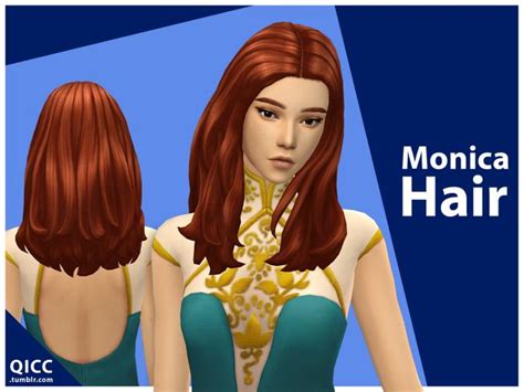 Monica Hair Quirky Introvert Cc Sims Hair Monica Sims