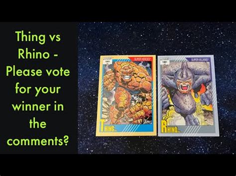 Thing Vs Rhino Please Vote For Your Winner In The Comments Thank