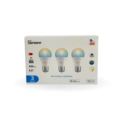 Pack De Ampolletas Wifi Led Sonoff B Bl A Sonoff Cl