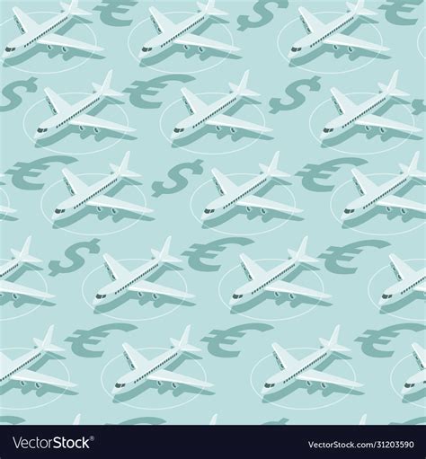 Planes Grounded Coronavirus Covid 19 Pandemic Vector Image