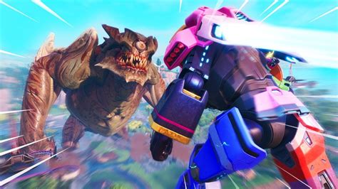 Fortnite Robot Vs Monster Live Event Youtube