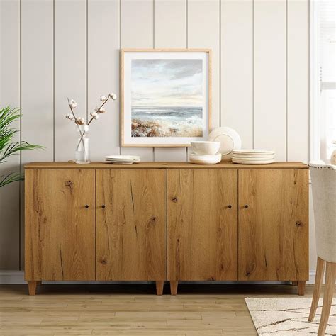 Mo Finance Wampat Sideboard Buffet Cabinets Wood Coffee