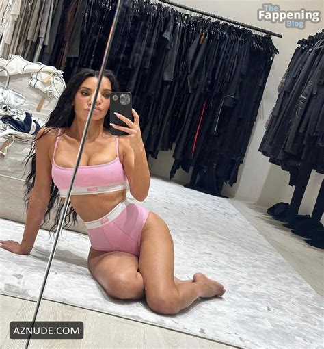 Kim Kardashian Sizzles In Sexy Skims Underwear Aznude