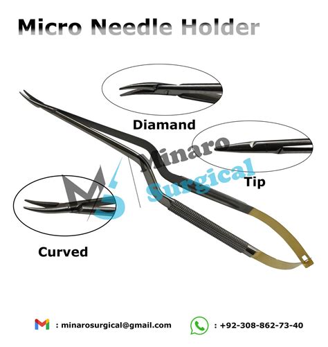 Micro Bayonet Needle Holder CVD Minarosurgical