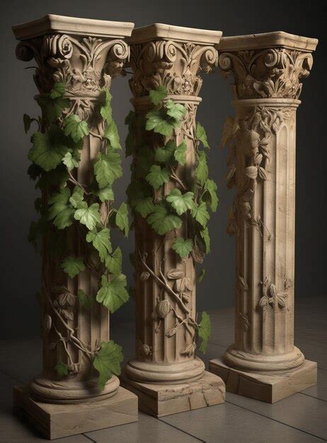 Modelo D De Columnas Cl Sicas Con Vides Perfectas Para Proyectos De