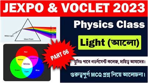 Jexpo Voclet Physics Mcq Answers Part Light