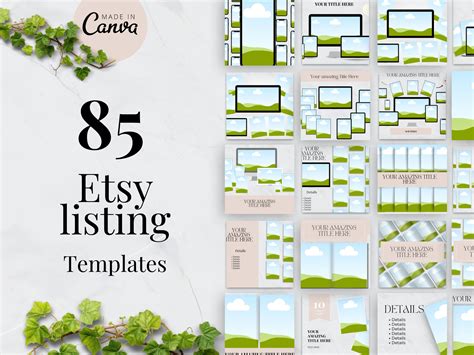 Etsy Listing Mockup Templates Digital Product Listing Templates Digital