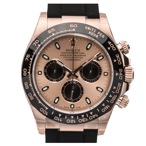 Rolex Daytona Rose Gold Pink Dial Oysterflex Ln For Sale Uk Gws