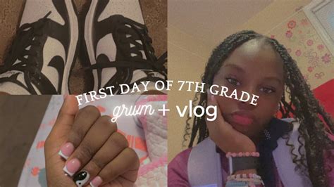 First Day Of 7th Grade Grwmvlog Wrldofsaris Youtube