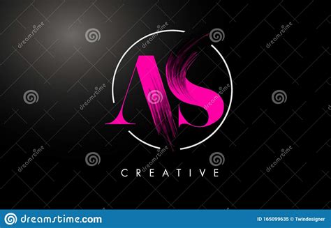 Pink As Brush Stroke Letter Logo Design Pink Paint Logo Leters Icon