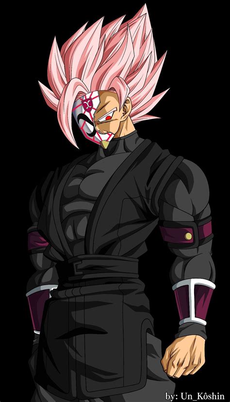 Goku Black Ssj Rose Crimson Masked Saiyan In Anime Dragon Ball