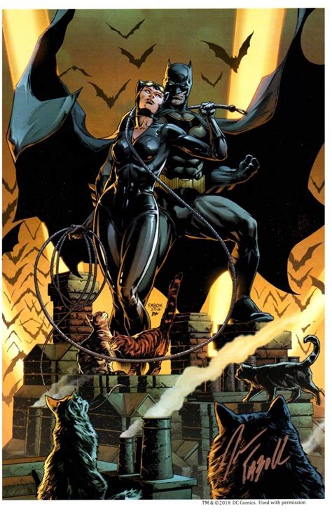 Batman 50 Catwoman Art Print By Jason Fabok Batman And Catwoman