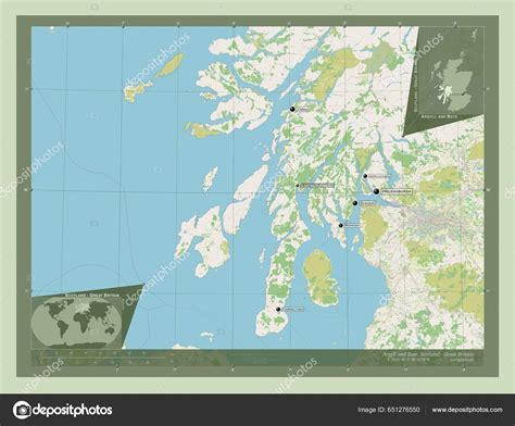 Argyll Bute Region Scotland Great Britain Open Street Map Locations ...