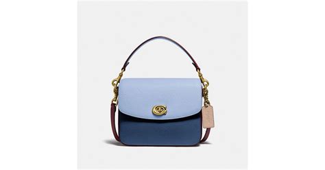 Coach Cassie Crossbody 19 In Colorblock In Blue Lyst