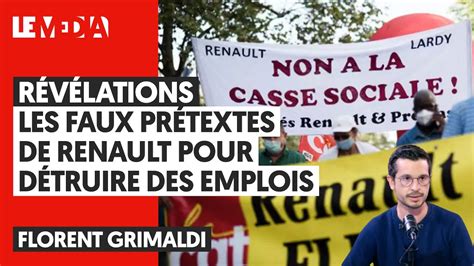 RÉVÉLATIONS LES FAUX PRÉTEXTES DE RENAULT POUR DÉTRUIRE DES EMPLOIS