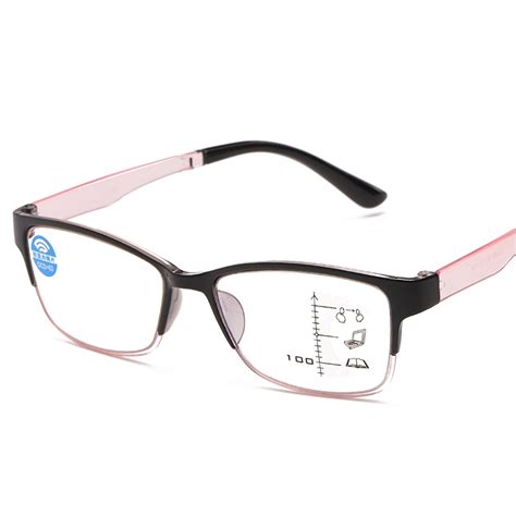 Anti Blue Light Progressive Reading Glasses Multifocal See Far And