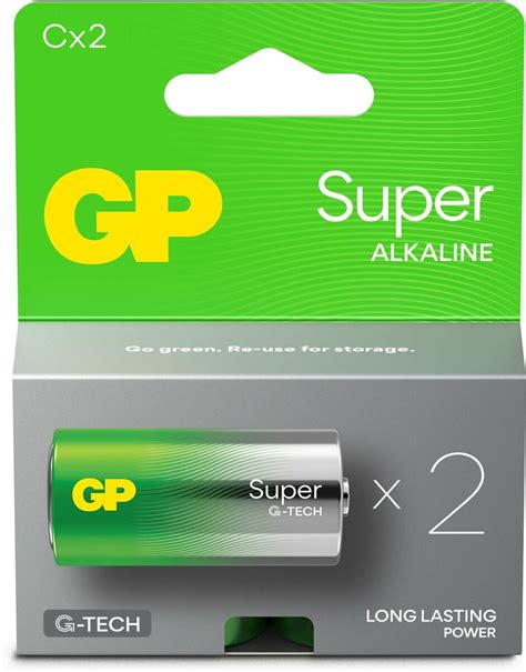 Köp Gp Super Alkaline G Tech Clr14 Batterier 2 Pack