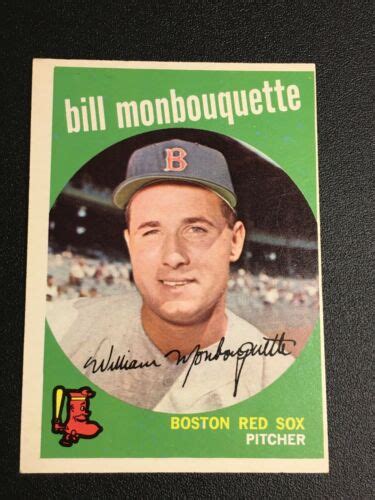 F Topps Bill Monbouquette Rc Red Sox Ebay