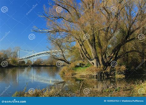 Bridge To Austria Over Morava River Stock Image - Image of europe, morava: 103953753