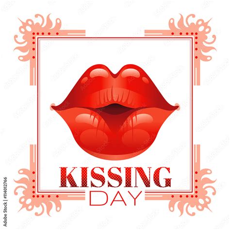 Sexy Kissing Woman Lips With Red Lipstick On White Background Icon