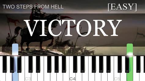 Victory Two Steps From Hell Easy Piano Tutorial Sheet Music