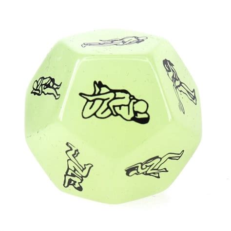 Glow In The Dark Sided Sex Dice Moodtime