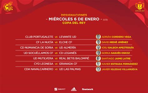 Designaciones Estos Son Los Rbitros De La Segunda Ronda De La Copa