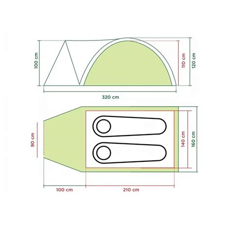 Carpa Darwin Plus 2 Personas Con Abside 3000mm Coleman EL ANDINO OUTDOOR