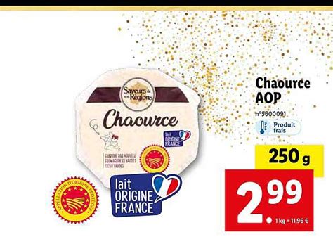 Promo Chaource Aop Chez Lidl Icatalogue Fr