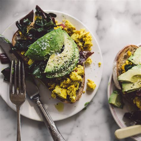 Avocado On Toast With Tofu Scramble Lagom