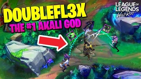 DoubleFL3X The AKALI Wild Rift God WILD RIFT BEST MOMENTS