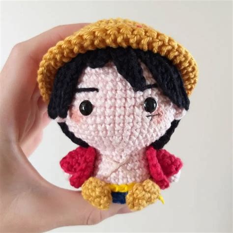 Amigurumi Monkey D Luffy Casaquinho One Piece Elo7