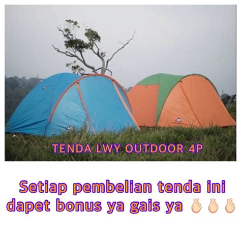 Jual Tenda Lwy Outdoor Tenda Kapasitas Orang Tenda Double Layer