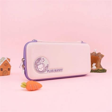 Kawaii Plug Bunny Nintendo Switch And Switch Lite Carrying Case Ookawaii