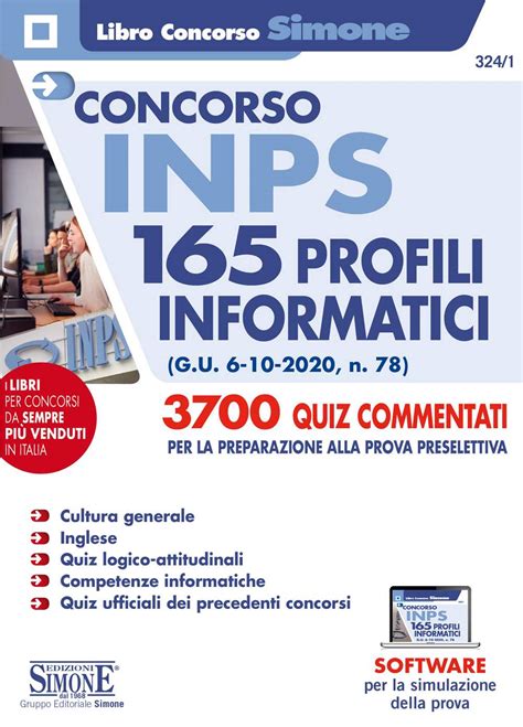 Concorso Inps Profili Informatici Libro Preselettiva Edizioni