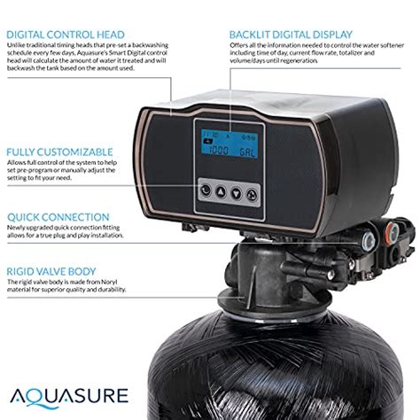 Aquasure Harmony Series 48 000 Grains Whole House Water Softener With High Performance Automatic