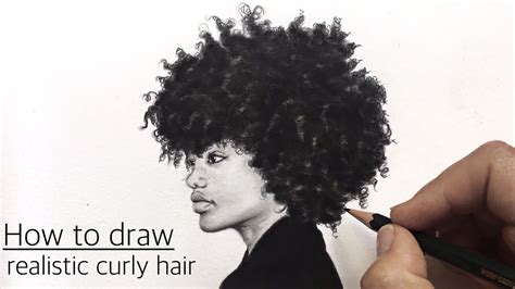 How To Draw Realistic Curly Hair Step By Step