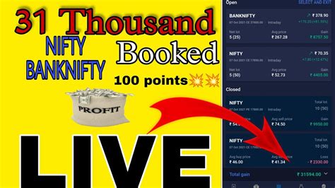 31k Profit Booked In Nifty Banknifty Me 31k Profit Book Kiya