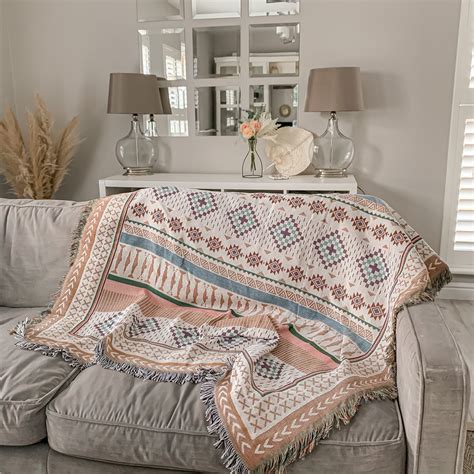 REVERSIBLE BOHO BLANKET OH SO KEL