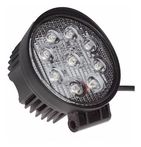 Farol Led Milha Redondo W Troller Jeep V V Off Road R Em