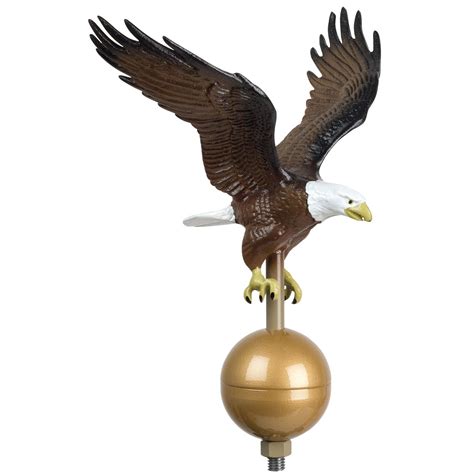 12" Natural Eagle Flagpole Topper | Atlantic Flagpole | Reviews on Judge.me