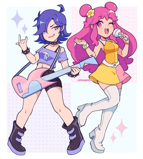 Yoshimura Yumi And Oonuki Ami Hi Hi Puffy Amiyumi Drawn By Cremanata