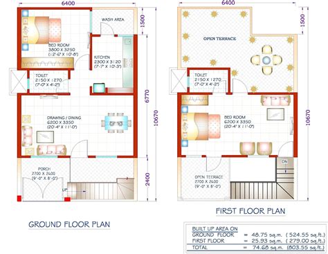 20 X 40 Duplex House Plans