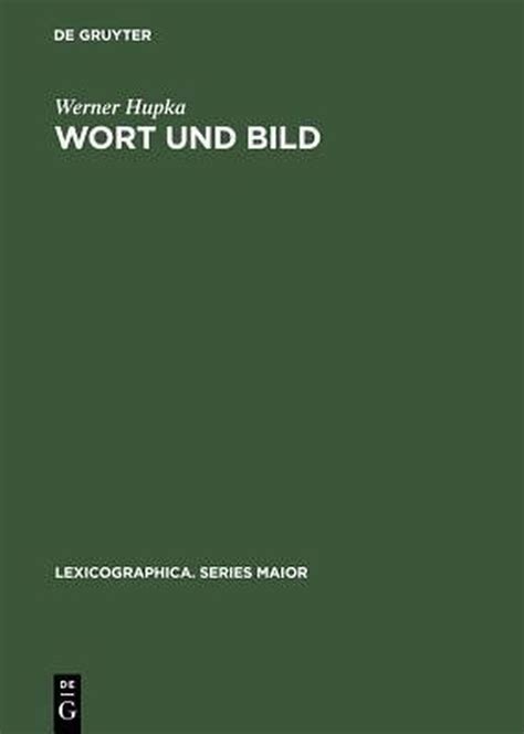 Lexicographica Series Maior Wort Und Bild 9783484309227 Werner