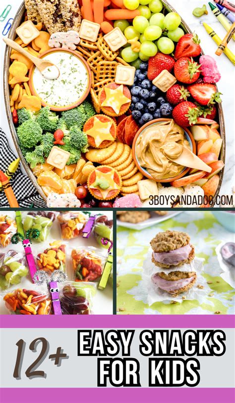 easy snacks  school party